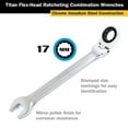 thumbnail image 2 of TITAN 15M RATCH FLEX-HEAD COMB WR, 2 of 6
