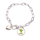 thumbnail image 1 of Planta de cactus suculentas maceta Verde Pulsera de cadena de corazón joyería encanto moda, 1 of 3