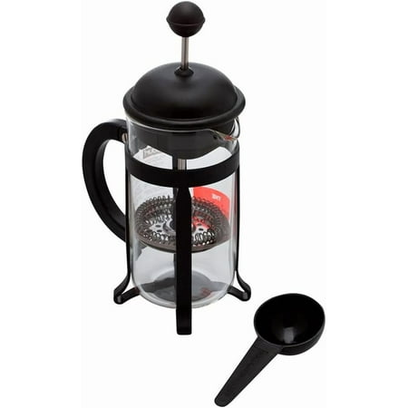 34oz Java French Press Coffee Maker, High-Heat Borosilicate Glass, Black - Made in Portugal