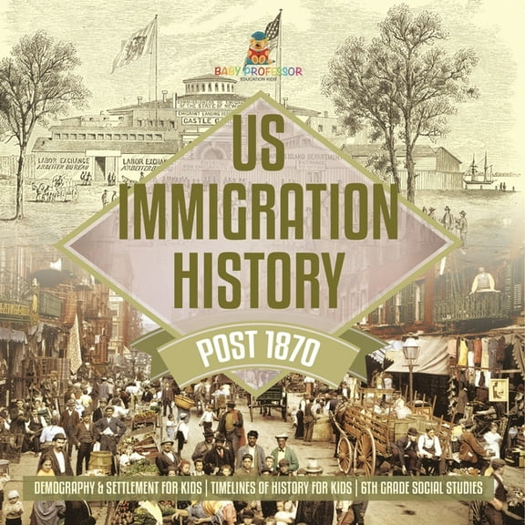US Immigration History Post 1870 - Demography & Settlement for Kids Timelines of History for Kids 6th Grade Social Studi, (Paperback)