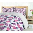 thumbnail image 5 of Ambesonne Pineapples Duvet Cover Set, Starry Ananas Images, 2-Calking, Violet Dark Magenta, 5 of 7