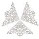 thumbnail image 3 of Esquinas para joyeros de color blanco plateado, protectores de bordes para escritorios para una protección estética con elegancia antigua, 3 of 8