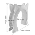 thumbnail image 5 of Puerta para gatos para puerta interior, caja de arena para mascotas oculta, puerta para gatos de hasta 25 libras, apertura de paso de 8,46 x 7,87 pulgadas (XL), 5 of 5