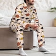 thumbnail image 7 of Fuzoiu Cute Armadillo1 Print Men's Long-Sleeved Pajama,Lounge Button Down Nightwear,Mens Notch Collar Pajama Set -X-Large, 7 of 7