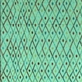 thumbnail image 1 of Ahgly Company Indoor Square Abstract Turquoise Blue Modern Area Rugs, 8' Square, 1 of 4