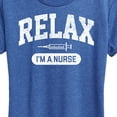 thumbnail image 3 of Instant Message - Relax I'm A Nurse - Women's Short Sleeve Graphic T-Shirt, 3 of 6