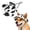 Cow, variant on Outdoor Pets Sun Hat with Ear Holes, Adjustable Pet Bucket Hat ，Love：Large | Cute Breathable Cotton Canvas Beach Bonnet with Adjustable Chin Strap & Secure Fit for Small Medium Large Cats Dogs