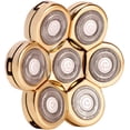 thumbnail image 1 of Replacement Heads Cleaning Replacement Parts Razor Accessories Electric Shaver Head 7 Blades Bathroom Stainless Steel Professional Washable Head Shaver (Color : Gold), 1 of 5