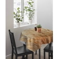 thumbnail image 4 of Wild Plant, Suqare Tablecloth - 54 x 54 Inch, Vintage Botanical Leaves Yellow Waterproof & StainResistant Tablecloth, Washable Oil-proof Table Cover for Dining/Party/Wedding/Camping/Buffet, 4 of 9