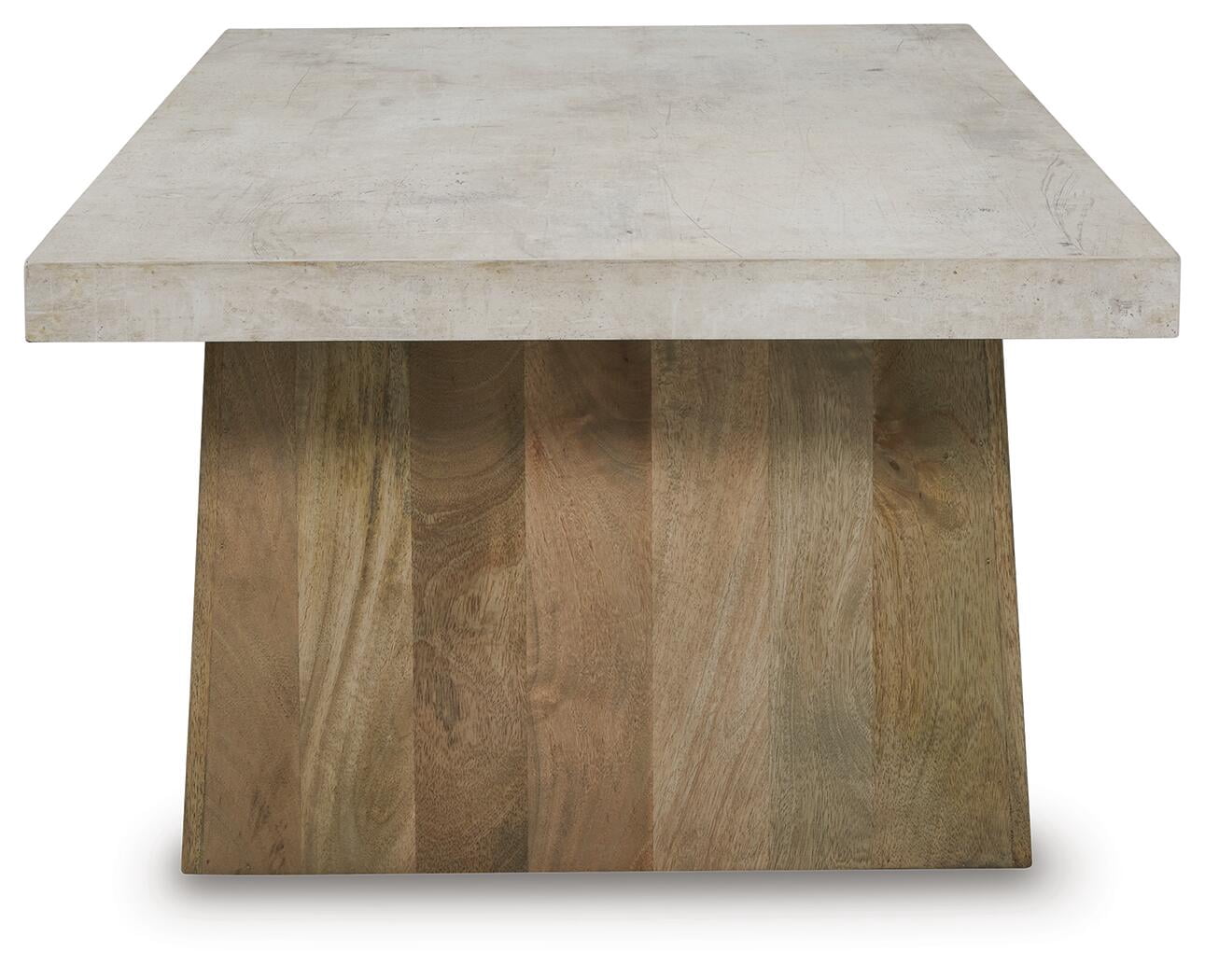 Signature Design By Ashley Brendalhouse Rectangular Cocktail Table in Light Brown