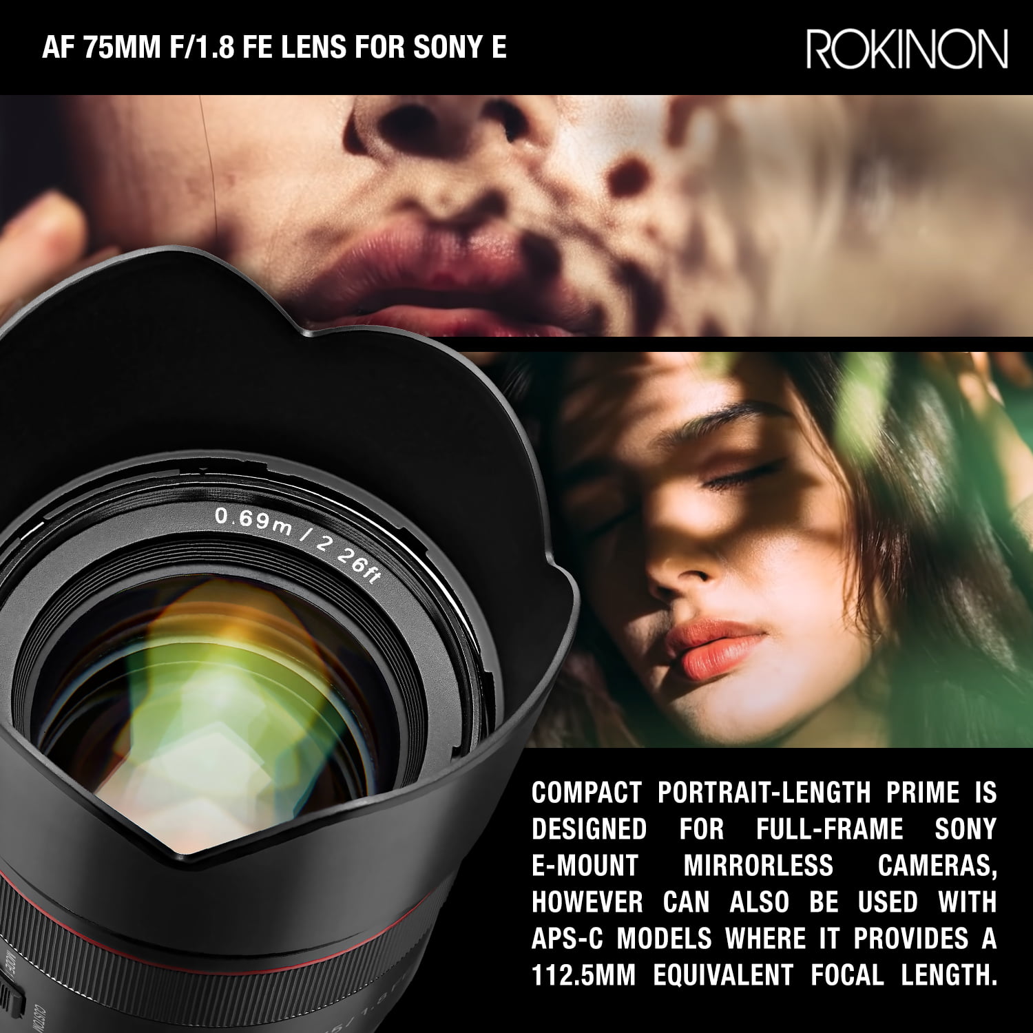 Samyang AF mm f.8 FE Lens for Sony E with Essential