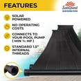 thumbnail image 3 of Sunquest Solar Pool Heater Panels - 2 (2ft x 10ft) collectors w/ Add on Kit - Solar Water Heater for Above Ground & Inground Pools - DIY-Tube on Web Design Panel-Polypropylene UV Resistant, 3 of 8