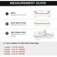 thumbnail image 3 of YIJIA Recliner Plain Stretch Sofa Cover L Shape Washable Corner Sofa Cover for Living Room Modern Pattern, 3 of 5