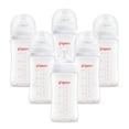 thumbnail image 1 of Set de Biberones Pigeon Transparente Soft Touch Boca Ancha Libre de BPA, 1 of 7