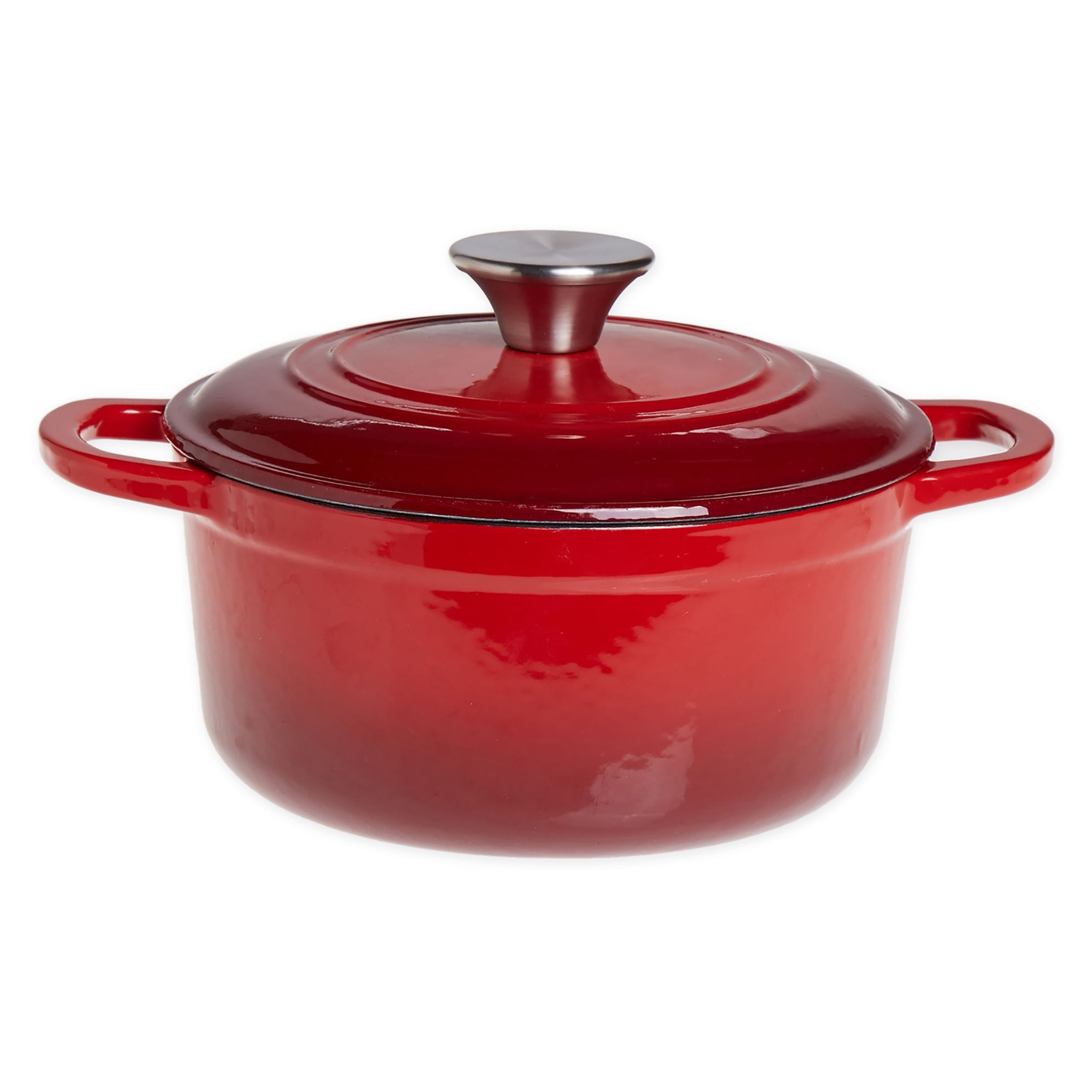 magicplux Dutch Oven Pot with Lid, Enameled Cast Iron Dutch Oven 2 Quart,  Cast Iron Pot for Cooking, Red…