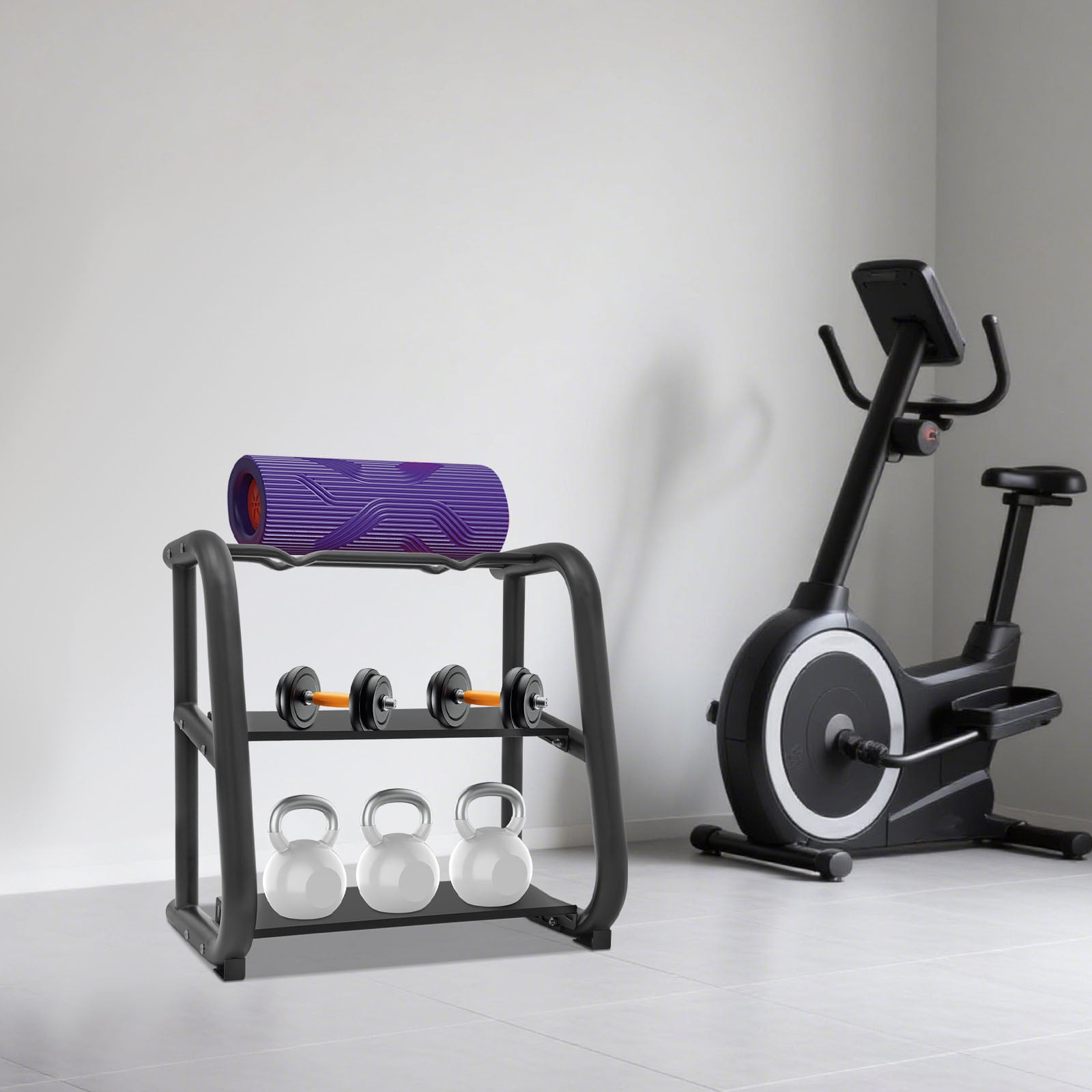 Dumbbell Stand Kettlebell Storage Rack Multifunctional Weight Stand Sturdy