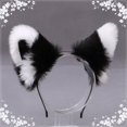 thumbnail image 3 of Horquilla con orejas de felpa para la cabeza, disfraz de Cosplay hecho a mano, orejas de gato, accesorios para el cabello, Aro para el pelo, moda para mujeres y niñas, 3 of 5