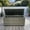 Gray, variant on 113 Gallon Patio Deck Box, Outdoor Wicker Deck Storage Bench with Hinged Lid, Weatherproof Outdoor Storage Box Organization and Storage for Garden Tools Pool Supplies Patio Cushions Kids Toys, Gray