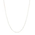 thumbnail image 3 of 10K Rose Solid Gold 0.5mm wide Shiny Box Chain 16 Necklace with Spring Ring Clasp, 3 of 3