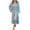 Blue, variant on Wyongtao Silk Robes for Women Print Long Satin Bride Bridesmaid Wedding Party Robes Lightweight Sexy Sleepwear,Gray XL