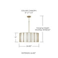 thumbnail image 4 of 4 Light Pendant In Vintage Style-11 Inches Tall And 24.5 Inches Wide     -Traditional Installation Capital Lighting 344641Mb, 4 of 6