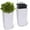 White, variant on 22" Tall Planter Set of 2,Heavy Duty Tall Planter,High Front Porch Planter Pots with Drainage Holes&Water Level Monitor&Inner Bucket, Automatic Watering,Indoor/Outdoor,Tree,White