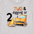 thumbnail image 4 of Inktastic Two and Digging It Bulldozer 2nd Birthday Boys or Girls Baby T-Shirt, 4 of 5