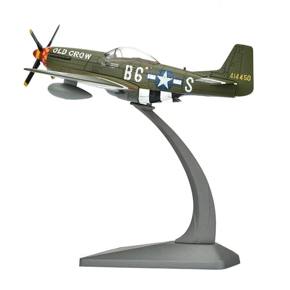 P51 Mustang Fighter Alloy Aircraft Model 1:72 Scale Static Display for Aviation Enthusiasts Toys