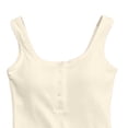 thumbnail image 4 of ZGRBOU Womens Built in Bra Tank Tops Cotton Sleeveless Button Henley Shirts Summer Casual Round Neck Slim Fit Basic Crop Cami, 4 of 4