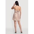 thumbnail image 3 of Women's Patterned Mesh Side Ruched Skater Dress, 3 of 3