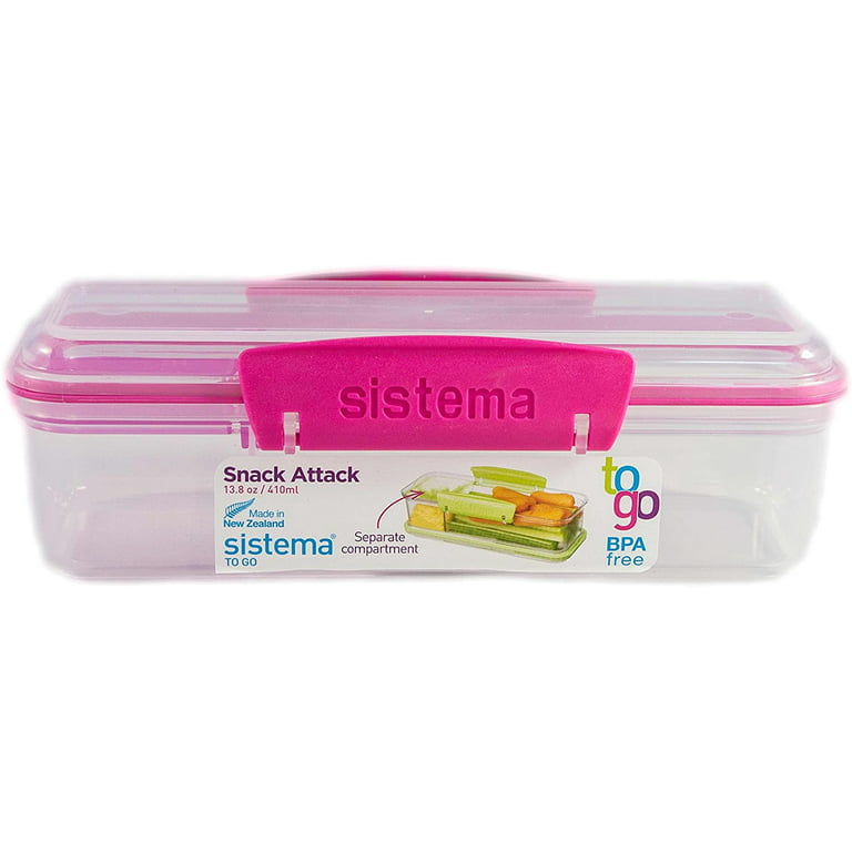 Sistema To Go Snacks Container, Assorted Colors - Shop Food