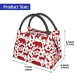 thumbnail image 2 of Gaeub red plaid Moose Bunny bear Collapsible Cooler Bag Insulated,Leakproof Food Bag for Hot or Cold Food Delivery,Travel Insulated Bag, or Beach Cooler Bags, 2 of 6