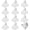 White, variant on Metal Cowbell - (12 Pack), 3 Inch Red Cow Bells for Sporting Events, Cheering, Spirit, Loud Cow Bell Ideal Hand Percussion Cowbells Noise Makers for Sporting Events, Football Games, and Celebrations