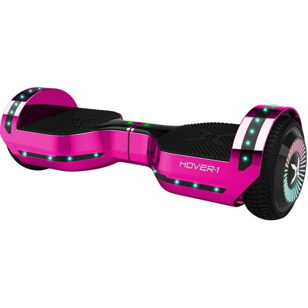 Hover-1 Hoverboard, Pink, LED Bluetooth Speaker, 6.5 In. Tires, 220 Lbs. Max weight, 7 mph - Walmart.com