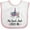 White and Pink, variant on Inktastic My Great Aunt Loves Me Unicorn Niece Girls Baby Bib