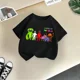 thumbnail image 3 of Ropa de verano para niños, camiseta deportiva informal de algodón con dibujos animados, camiseta cómoda de manga corta de algodón para niños y niñas, 3 of 5