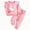 H226-Pink, variant on TOWED22 Baby Girl Clothes Fall Winter Outfits Ruffle Ribbed Long Sleeve Top Flare Pants Clothing Set for Toddler Girl,Pink,18-24 M