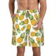 thumbnail image 1 of Balery Pineapple Traje de Baño Estilo Hawaiano para Hombre, Shorts de Secado Rápido con Bolsillos-Small, 1 of 6