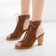 thumbnail image 1 of Sandalias de punta abierta transpirables de color puro a la moda, zapatillas ligeras, zapatos de mujer Wmkox8yii ytu11054, 1 of 8