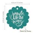 thumbnail image 6 of Inkdotpot Jingle All The Way Christmas Bottle Tag Real Silver Foil Favor Hang Tags Pack Of 100, 6 of 7