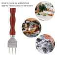thumbnail image 4 of Stainless Steel Ice Chipper Crusher, Ice Chisel Tool for Breaking and Shaping, with Comfortable Wood Handle, for Home Bar Kitchen Use, 4 of 7