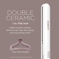 thumbnail image 2 of Plancha de pelo Flat Iron Conair de doble cerámica de 1 pulgada, 2 of 5