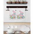 thumbnail image 3 of Gray Easter Kitchen Dish Towels for Drying Dishes Set of 2, Spring Polka Dots Bunny Easter Eggs Plaid Waffle Weave Microfiber Hand Tea Bathroom Towels Quick Dry & Absorbent Towel 15.7x23.6, 3 of 7