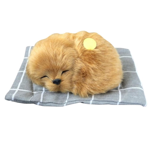 Jouet Chien en Peluche de Simulation Réaliste Enfants Poupée Animal en Peluche Chiens Endormis avec Son Adorables Jouets en Peluche Animal Réaliste Jouet Chien pour Enfants