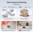 thumbnail image 6 of Roborock Qrevo Series 2 ProSE Robot Vacuum and Mop, 19,000Pa Suction, FlexiArm Edge Mopping, Zero-Tangle, High-Temperature Mop Self-Cleaning, Smart Obstacle Avoidance, Auto Mop Removal, 6 of 11