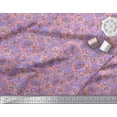 thumbnail image 3 of Soimoi Satin Silk Fabric Dot & Rose Floral Printed Fabric 1 Yard 42 Inch Wide, 3 of 3