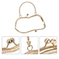 thumbnail image 4 of Uxcell Metal Purse Frames, 7.5" 2Pack Kiss Lock Clasp Frame for Coin Bags Sewing DIY, Gold, 4 of 6