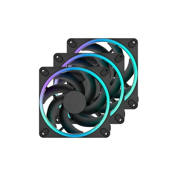 Fractal Design Momentum 14 RGB PWM Black 140 mm ARGB LED FDB (Fluid Dynamic Bearing) PC Case Fan (3-pack)