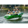 thumbnail image 4 of RAVE Sports Inflatable Wake Hawk Towable Boating Water Tube Raft, Green, 4 of 7