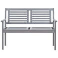 thumbnail image 6 of vidaXL Loveseat Accent Patio Bench Furniture with Cushion Eucalyptus Wood, 6 of 9
